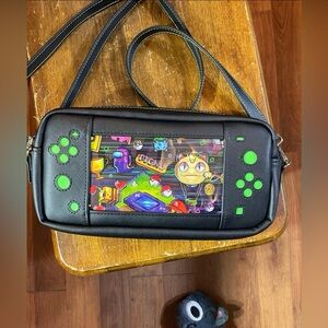 Game over/ Nintendo switch themed crossbody purse
